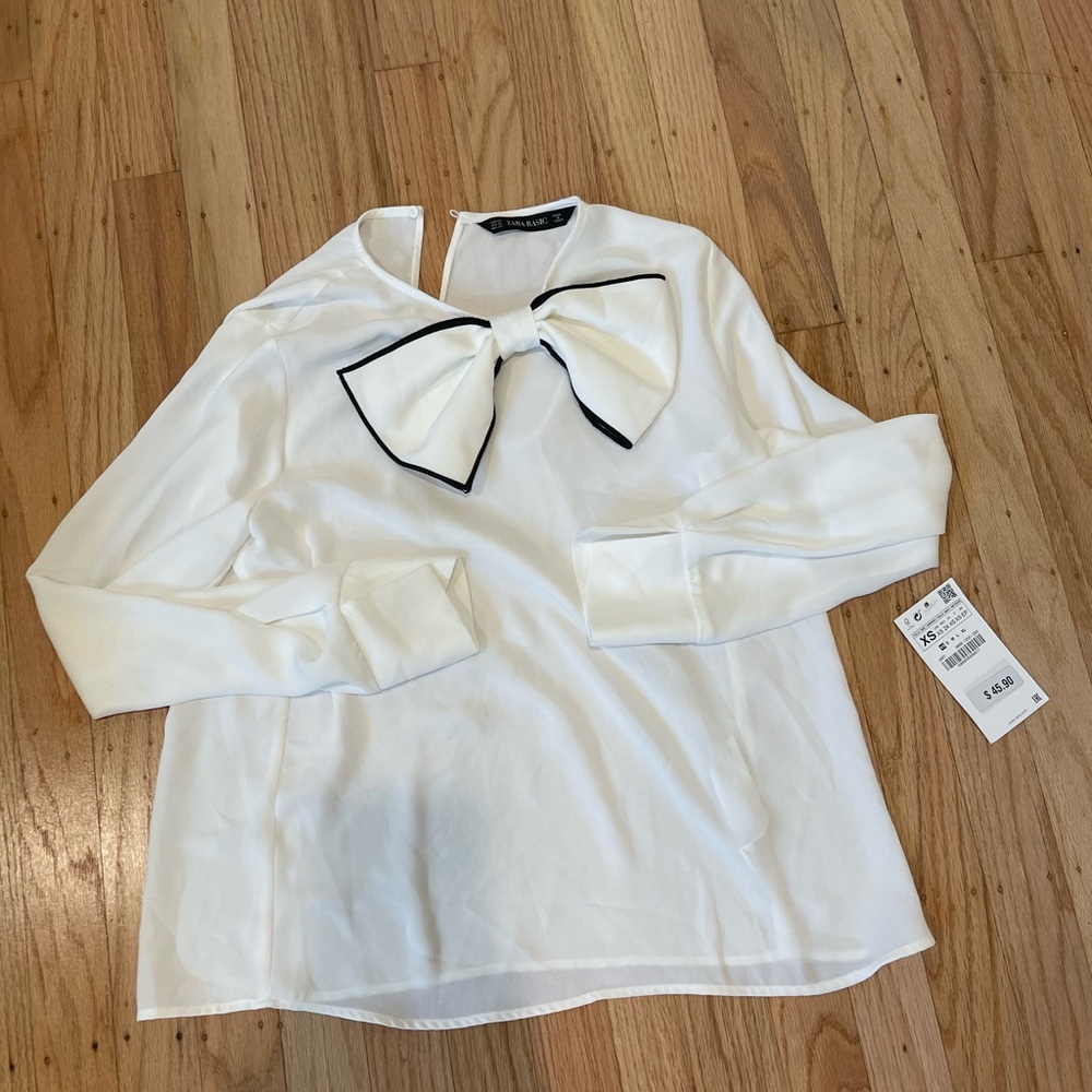 Zara blouse with bow